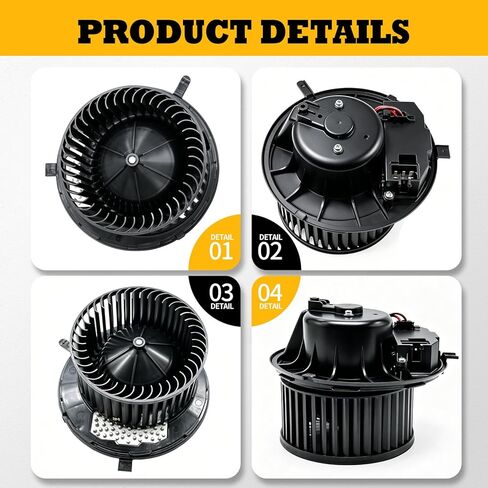 محرك منفاخ HVAC الأمامي متوافق مع A3 Quattro TT Quattro TTS Jetta GTI Golf CC Beetle Eos يستبدل 700241 1K1820015 1K1820015A 1K1820015C 1K1820015G in Kuwait