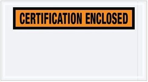 TapePlanet Special Use Packing Envelopes (5 1/2" x 10" Panel Face, Orange "Certification Enclosed" Envelopes) in Kuwait
