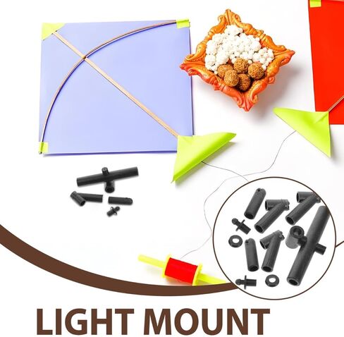 Abaodam 9-Piece Plastic Kite Frame Connectors Set for DIY Repair and Assembly Lightweight Kite Accessories for Beach Park Flying and Frame Replacement Parts in Kuwait