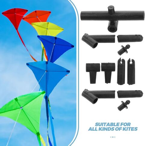 Abaodam 9-Piece Plastic Kite Frame Connectors Set for DIY Repair and Assembly Lightweight Kite Accessories for Beach Park Flying and Frame Replacement Parts in Kuwait