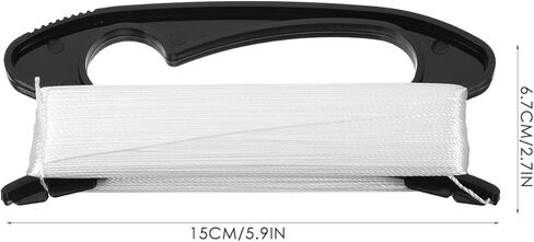Healifty Flying with Winding Board 328Ft Lightweight Outdoor Sports Tool Compact 5.90X2.63X0.78In Durable Plastic String Holder for Kite Flying in Kuwait