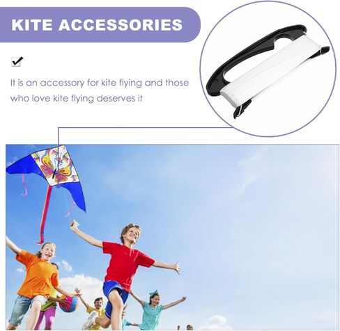 Healifty Flying with Winding Board 328Ft Lightweight Outdoor Sports Tool Compact 5.90X2.63X0.78In Durable Plastic String Holder for Kite Flying in Kuwait