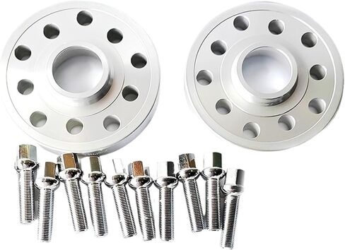 2PCS 30mm Black Hub Centric Wheel Spacers Compatible For VW Golf Rabbit CC 5x100/5x112 57.1 With 10pcs 14X1.5 Widen Wheel Bolts in Kuwait