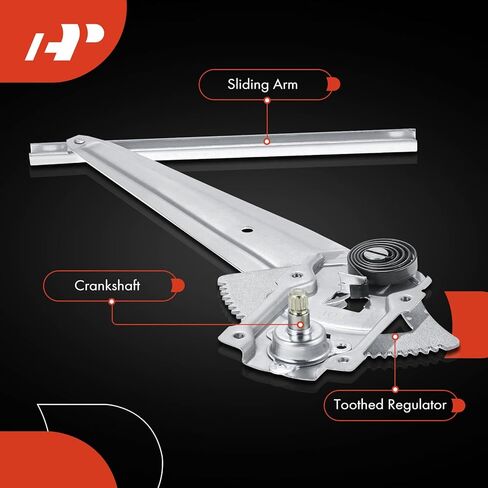A-Premium Manual Window Regulator Rear Passenger Side Compatible with Toyota Tacoma 2001 2002 2003 2004 in Kuwait