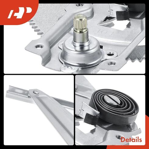 A-Premium Manual Window Regulator Rear Passenger Side Compatible with Toyota Tacoma 2001 2002 2003 2004 in Kuwait