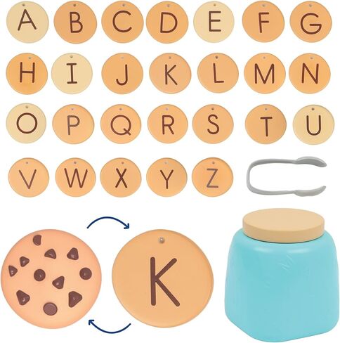 Learning Resources Alphabet Cookie Jar - ABC Toys for Kids, Alphabet Activities, Phonics Practice, Reading Practice, Language Development, Toddler Montessori Toys, Birthday Gifts for Boys and Girls in Kuwait