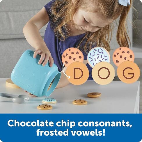 Learning Resources Alphabet Cookie Jar - ABC Toys for Kids, Alphabet Activities, Phonics Practice, Reading Practice, Language Development, Toddler Montessori Toys, Birthday Gifts for Boys and Girls in Kuwait