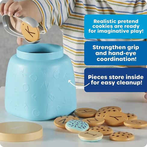 Learning Resources Alphabet Cookie Jar - ABC Toys for Kids, Alphabet Activities, Phonics Practice, Reading Practice, Language Development, Toddler Montessori Toys, Birthday Gifts for Boys and Girls in Kuwait