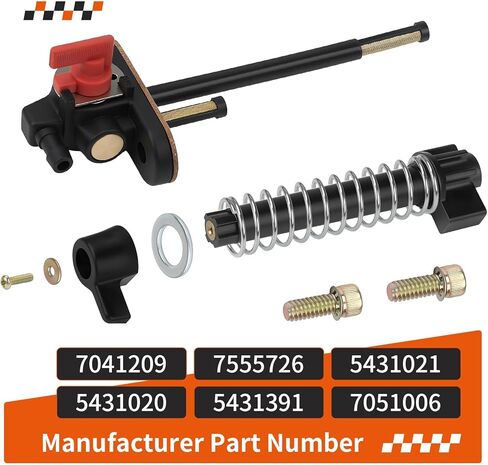 Petcock Fuel Shutoff Valve + Lever Extension W/Spring Kit For Polaris Big Boss Trail Boss Blazer Magnum Scrambler Sportsman 250 300 350 400 425 500 1993-2009 7051006 in Kuwait
