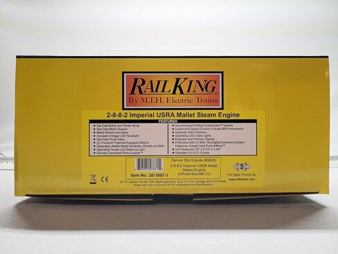 M.T.H. Electric Trains MTH RAILKING DRG 2-8-8-2 Imperial USRA Mallet STEAM Engine O Gauge 30-1897-1 in Kuwait