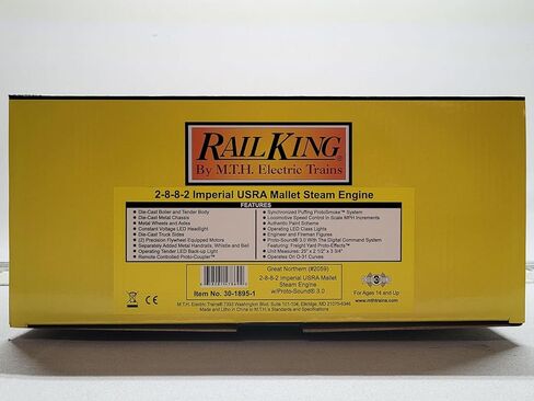 M.T.H. Electric Trains MTH RAILKING GN 2-8-8-2 Imperial USRA Mallet STEAM Engine O Gauge 30-1895-1 in Kuwait