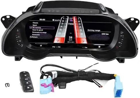 10.25 Inch Dashboard Panel Compatible For Audi A5 S5 2008-2016 LCD CARPLAY Digital Virtual Cockpit Instrument Cluster ODO Meter Speedometer in Kuwait