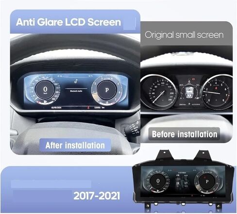 متوافق مع لاند روفر ديسكفري 5 2017-2021 مجموعة رقمية LCD لوحة القيادة مشغل قمرة القيادة أداة افتراضية in Kuwait