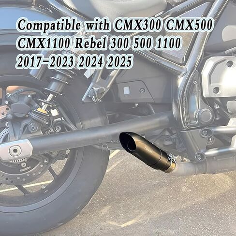 Motorcycle Exhaust Tip Muffler Pipe Compatible with Honda CMX300 CMX500 CMX1100 Rebel 300 500 1100 2017-2023 2024 2025 in Kuwait