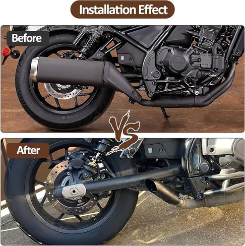 Motorcycle Exhaust Tip Muffler Pipe Compatible with Honda CMX300 CMX500 CMX1100 Rebel 300 500 1100 2017-2023 2024 2025 in Kuwait