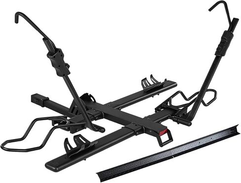 MEEVIZ 4 Bike Rack Hitch Mount, Platform Bike Rack for Car, SUV, Truck, Fits Mountain Bikes, Road Bikes, Ebikes and Fat Tire Bikes, 260 lbs Capacity in Kuwait