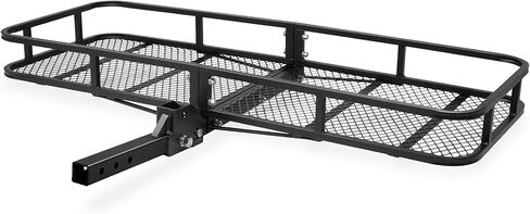 ARKSEN 60" x 23" x 5.5" Folding Hitch Cargo Carrier Basket, 500 Lbs Heavy Duty Rear Trailer Hitch Cargo Rack Fits 2" Receiver for SUV, Truck & Van, Ideal for Camping & Travel in Kuwait