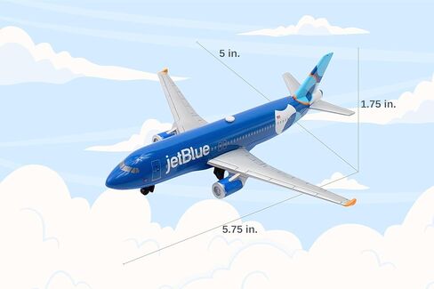 Daron jetBlue Airlines A320neo Spotlight Livery 1/100 Die-Cast Metal Single Plane Collectible Airplane Toy with Plastic Parts Ages 3+ in Saudi Arabia