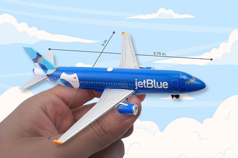 Daron jetBlue Airlines A320neo Spotlight Livery 1/100 Die-Cast Metal Single Plane Collectible Airplane Toy with Plastic Parts Ages 3+ in Saudi Arabia