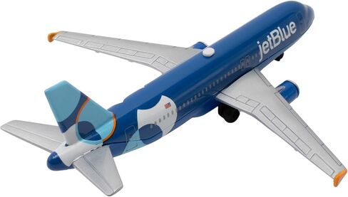 Daron jetBlue Airlines A320neo Spotlight Livery 1/100 Die-Cast Metal Single Plane Collectible Airplane Toy with Plastic Parts Ages 3+ in Saudi Arabia