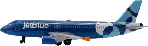 Daron jetBlue Airlines A320neo Spotlight Livery 1/100 Die-Cast Metal Single Plane Collectible Airplane Toy with Plastic Parts Ages 3+ in Saudi Arabia