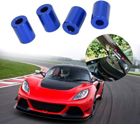 Aramox Hood Spacer Riser, Car Aluminum Alloy Engine Hood Ventilation Spacer Riser Fit for 6mm Motor (Blue) in Kuwait