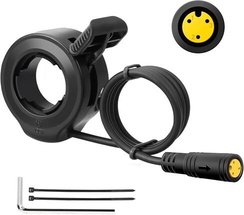Full Twist Throttle for Super73, Ebike Throttle 3Pin Grip Kit, 12V-72V Plug and Play for Bafang Mid Drive Kit, 7/8" 22mm Handlebar Electric Bike in Kuwait