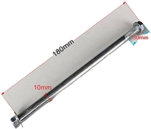 Motorcycle Front Axle Shaft 10mm M10x180mm Compatible With ATV Bike Moped Scooter in Kuwait