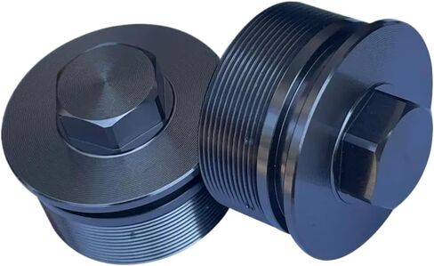 برغي تخميد غطاء الشوكة الأمامي متوافق مع VF750C 93 03 VF750C2 97 00 VF750CD 95 96 NC700X 12 17 CTX700D 14 18 (لون التيتانيوم) in Kuwait