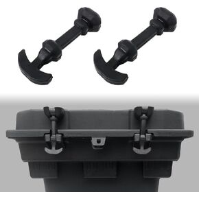 قطعتان من مزلاج مطاطي للتخزين متوافق مع ملحقات Polaris RZR XP 1000/900/ XP 4 1000/عام 2014-2021، مزالج صندوق تخزين البضائع السوداء استبدال 5415701 in Kuwait