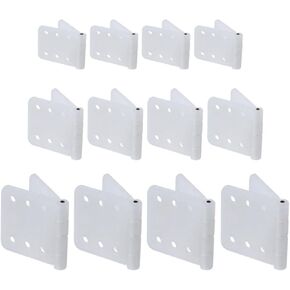 60Pcs Pinned Nylon Hinges Loose-Leaf for RC Airplane Plane Model Aircraft Parts KT Board Fixed Wing Model Plane Control Surface Connecting 3 Sizes in Kuwait