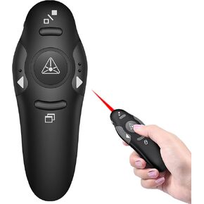 جهاز عرض تقديمي DINOSTRIKE مزود بمؤشر ليزر أحمر، RF 2.4 جيجا هرتز USB جهاز عرض لاسلكي عن بعد لعروض Powerpoint التقديمية للكمبيوتر المحمول والمكتب والفصل الدراسي in Kuwait