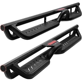 COMNOVA 6 Inch Running Boards Compatible with 2018-2026 Jeep Wrangler JL 4 Doors, Two Stairs Design Step Bars Rock Sliders Rail, Wrangler JL Heavy-Duty Nerf Bars Made with Carbon Steel. in Saudi Arabia