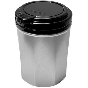 Car Ashtray with Lid, Smokeless Detachable Car Cup Holder Ashtray with LED Blue Light, Smellproof Stainless Steel Trash Can Portable Ash Tray for Vehicle Office Home (Black) in Kuwait