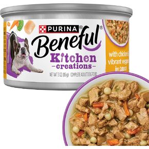 Purina Beneful Wet Dog Food, Medleys Romana Style with Chicken in Sauce - (Pack of 12) 3 oz. Cans in Kuwait