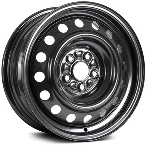 15x6 inch Custom Wheel - Black Standard Steel Rim ST Bolt- Pattern 5x100 mm Offset 40 mm in Kuwait
