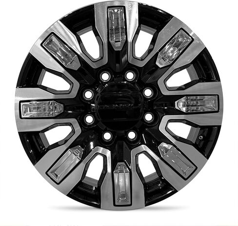For 2024-2025 GMC Sierra 3500 SRW 20 Inch Machined Face with Black Inlay Alloy - Genuine Take-Off Rim - Road Ready Truck Wheel in Kuwait