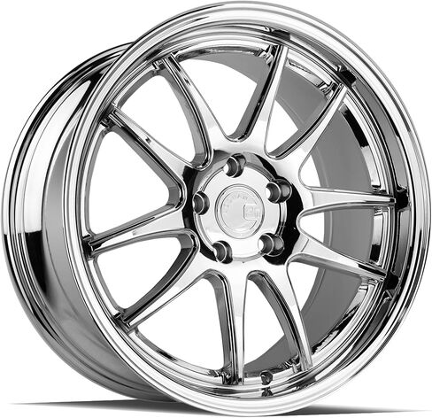 عجلة Aodhan DS02: 18x8.5، 5x114.3 نمط الترباس، تجويف المحور 73.1 مم، إزاحة 35 مم - كروم فراغي in Kuwait