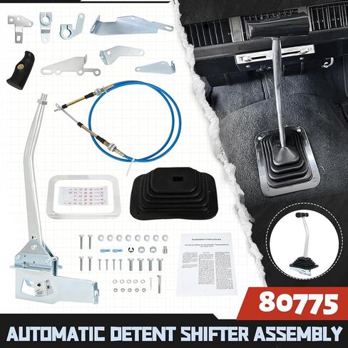80775 Automatic Detent Shifter Assembly for 3 & 4 Speed Transmission, Compatible with GM TH200 TH250 TH350 TH400 700R4 4L60 4L60E, Ford C4 C5 C6, Chrysler A727 A904 Automatic Shifter in Saudi Arabia