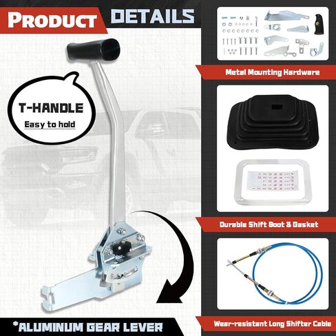 80775 Automatic Detent Shifter Assembly for 3 & 4 Speed Transmission, Compatible with GM TH200 TH250 TH350 TH400 700R4 4L60 4L60E, Ford C4 C5 C6, Chrysler A727 A904 Automatic Shifter in Saudi Arabia