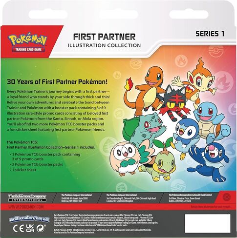 Pokémon TCG: مجموعة الرسوم التوضيحية للشريك الأول — السلسلة 1 in Kuwait