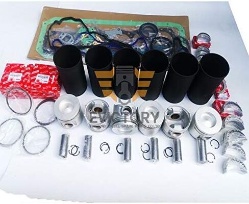 for Hino J08C-T J08CT J08C Rebuild Overhaul kit Piston + Ring Set + Cylinder Gasket kit + Cylinder Liner + Main conrod Bearing + 24pcs valves + 24pcs Guides in Kuwait