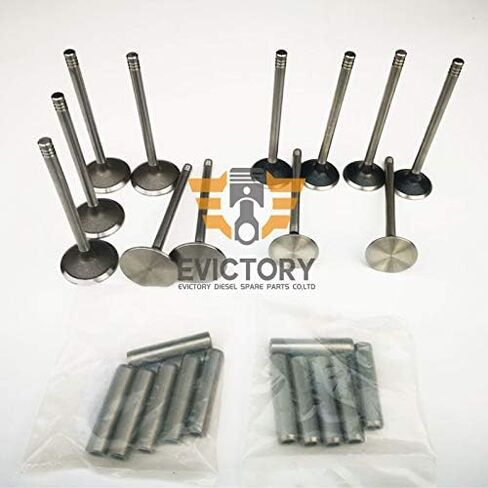 for Hino J08C-T J08CT J08C Rebuild Overhaul kit Piston + Ring Set + Cylinder Gasket kit + Cylinder Liner + Main conrod Bearing + 24pcs valves + 24pcs Guides in Kuwait