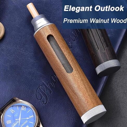 Ashless Cigarette Holder, Suitable for Handheld Ashtrays in Cars, with Stainless Steel Interior,easy To Use (Brown) in Kuwait
