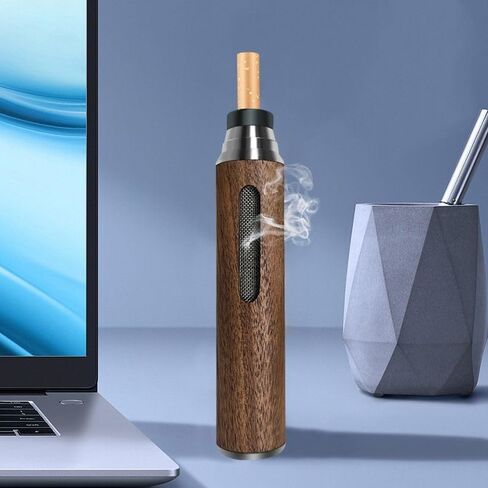 Ashless Cigarette Holder, Suitable for Handheld Ashtrays in Cars, with Stainless Steel Interior,easy To Use (Brown) in Kuwait