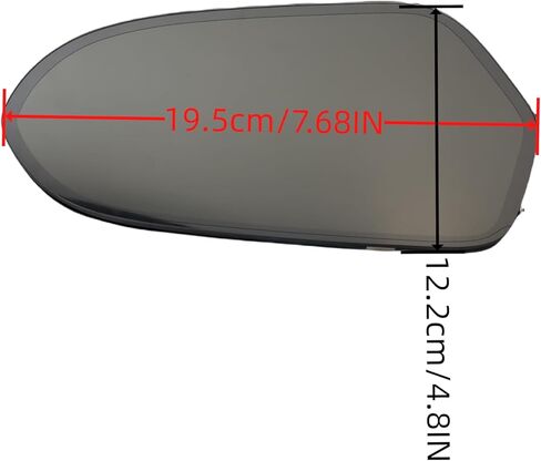 Driver Side Mirror Glass Replacement For AUDI A6 C7 C7.5 S6 4G RS6 (2012-2018),Heated,Autodimming,With Backing Plate(LH),Compatible With OE:4G0 857 535C. in Kuwait