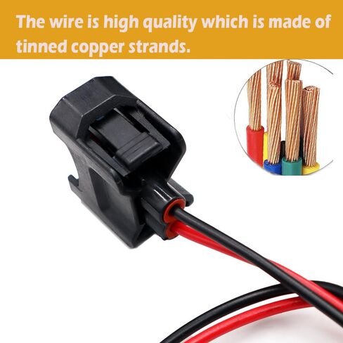 LIZAPUS 4 قطعة 2 دبوس OBD2 حاقن الوقود موصل التوصيل المقبس ضفيرة متوافق مع محركات هوندا أكورا B D K تسخير الأسلاك التوصيل in Kuwait