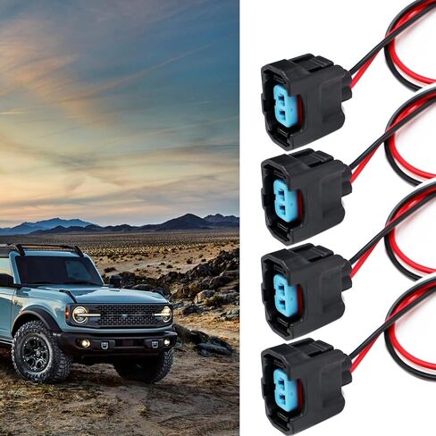 LIZAPUS 4 قطعة 2 دبوس OBD2 حاقن الوقود موصل التوصيل المقبس ضفيرة متوافق مع محركات هوندا أكورا B D K تسخير الأسلاك التوصيل in Kuwait