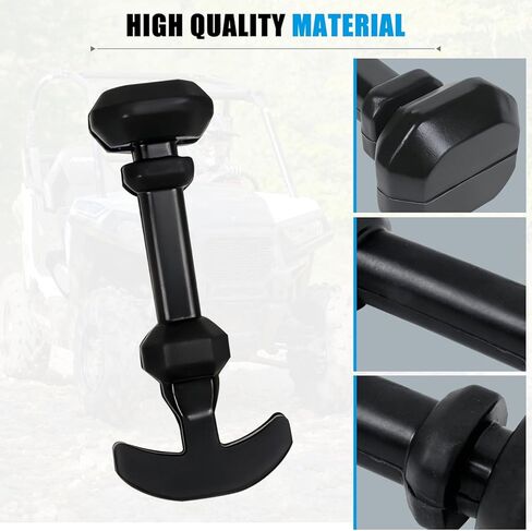 2pcs Storage Rubber Latch Compatible with Polaris RZR XP 1000/900/ XP 4 1000/General 2014-2021 Accessories, Black Cargo Storage Box Latches Replace 5415701 in Kuwait