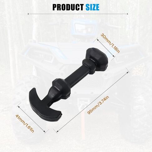 2pcs Storage Rubber Latch Compatible with Polaris RZR XP 1000/900/ XP 4 1000/General 2014-2021 Accessories, Black Cargo Storage Box Latches Replace 5415701 in Kuwait